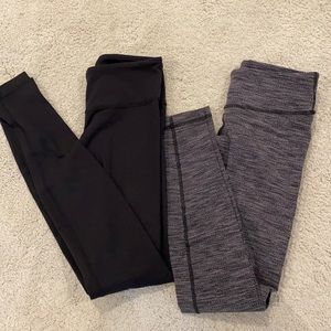 COPY - grey and black lululemon legging bundle